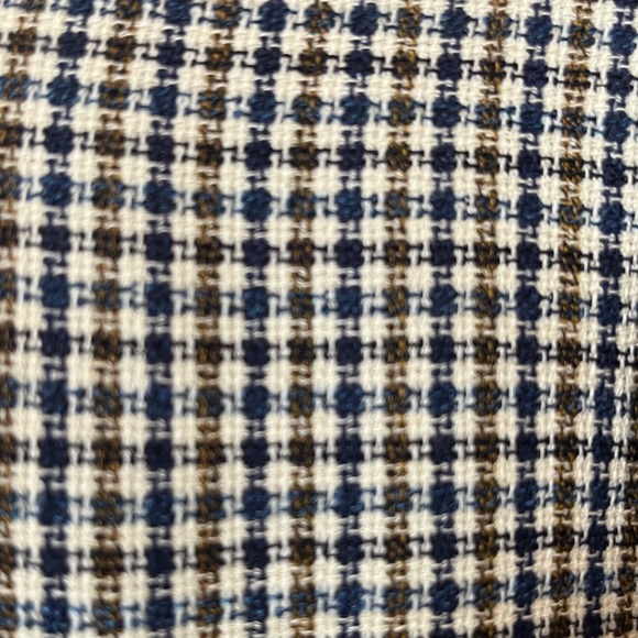 Vintage Oversized Blazer Boyfriend Fit Plaid Suit Jacket Green Navy Checked XL - Picture 5 of 14